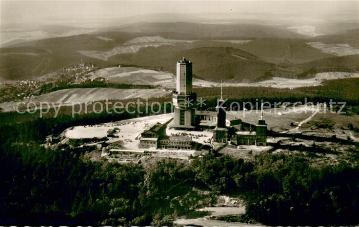 Grosser Feldberg Taunus Fliegeraufnahme Fernseh- UKW- Fernmeldeturm