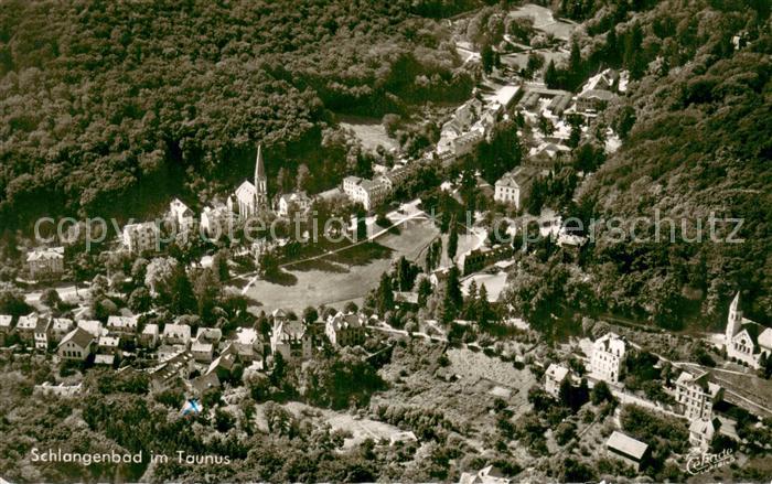 Schlangenbad Taunus Fliegeraufnahme Gesamtansicht