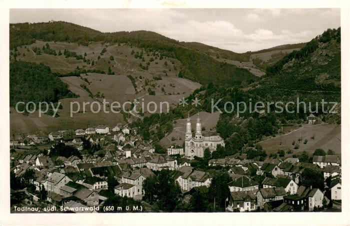 Todtnau Schwarzwald BW Teilansicht m. Kirche