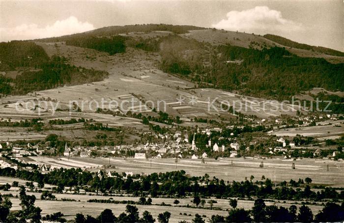 Bischofsheim Rhoen Fliegeraufnahme Gesamtansicht m. Kreuzberg