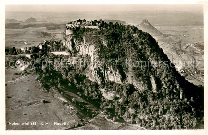 Hohentwiel Fliegeraufnahme Gesamtansicht Festungsruine