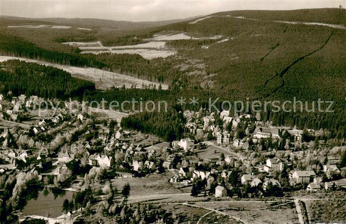 Braunlage Harz Fliegeraufnahme Gesamtansicht m. Wurmberg