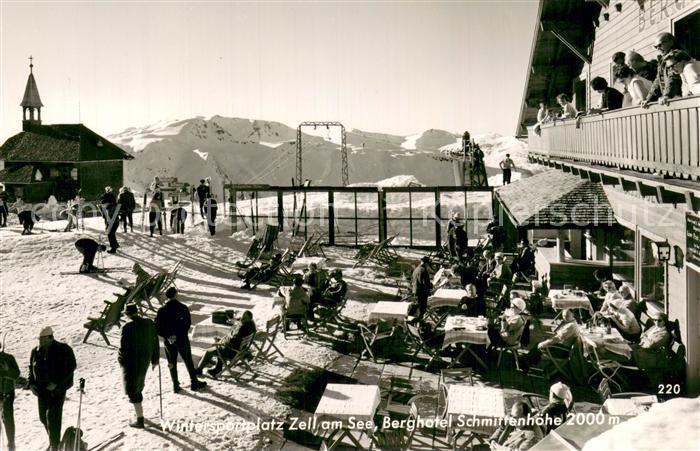 Zell See AT Berghotel Schmittenhoehe Sonnenterrasse Skilift