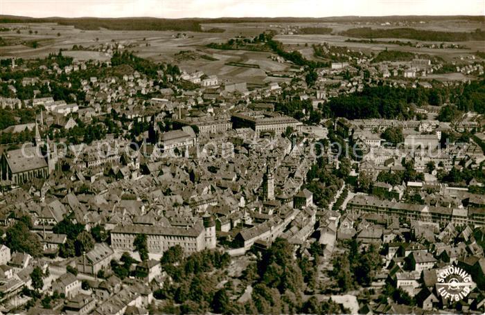 Ansbach Mittelfranken Fliegeraufnahme Totalansicht