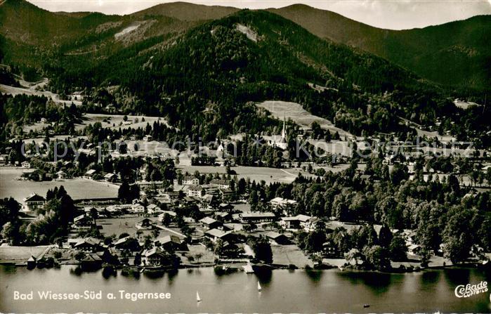 Bad Wiessee Tegernsee Fliegeraufnahme Totalansicht Bad Wiessee-Sued
