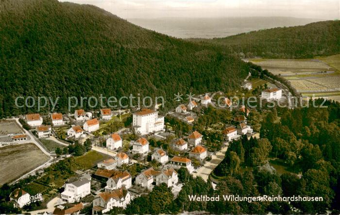 Wildungen Bad Fliegeraufnahme Weltbad Wildungen Reinhardshausen