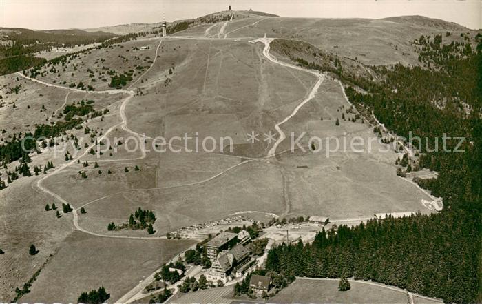 Feldberg 1450m Schwarzwald Fliegeraufnahme Feldberger Hof m. Feldberg