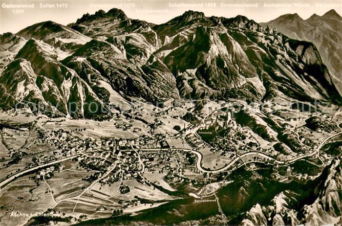 Aschau Chiemgau Panorama m. Bergkette