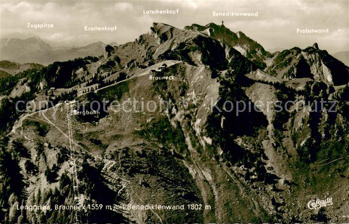Lenggries Braunecl Benediktenwand Bergbahn Probstwand