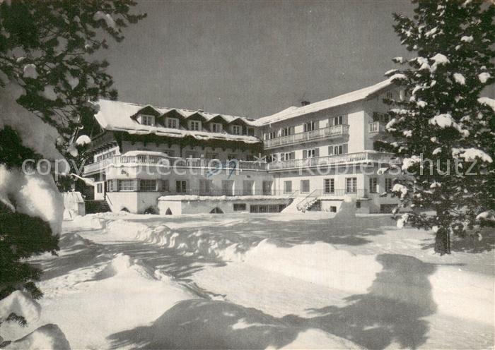 Rottach-Egern Sanatorium Bergfrieden Winter Schnee