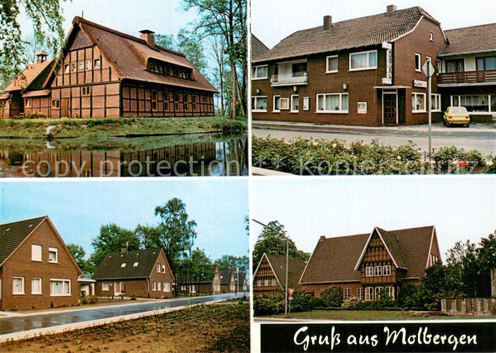 Molbergen Teilansichten Reetdachhaus