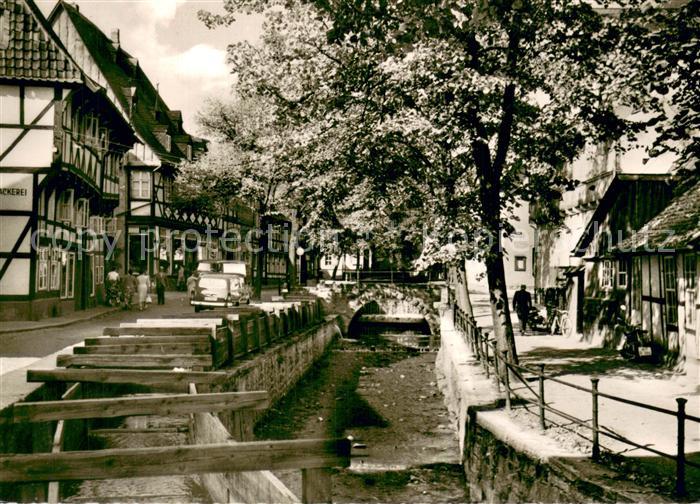 GOSLAR Harz Niedersachsen Abzucht Fachwerkhaeuser