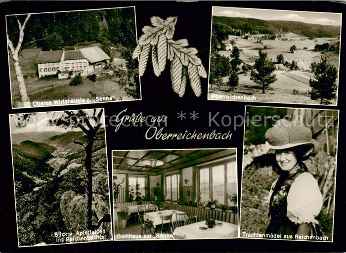 Reichenbach Hornberg Oberes-Wirtshaeusle-Sonne Oberreichenbach Trachtenmaedel Ap