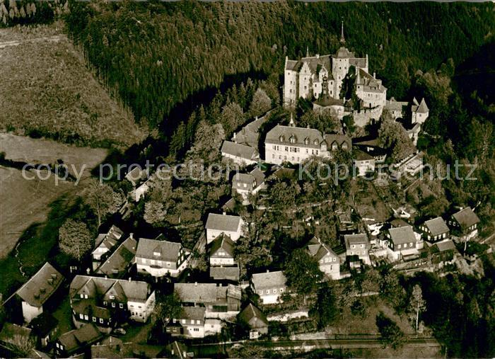 Lauenstein Oberfranken Fliegeraufnahme Burg Lauenstein im Frankenwald