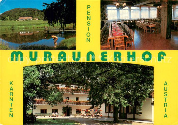 Kaernten Region Pension Murauner-Hof Teilansichten m. Badeteich