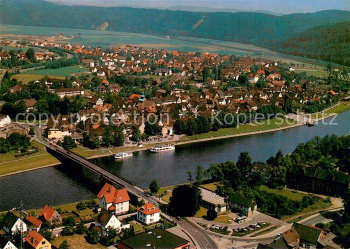 Bodenwerder Fliegeraufnahme Weser