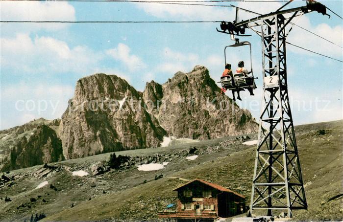 Sessellift Chairlift Telesiege Hochalp Aggenstein Pfronten im Allgaeu