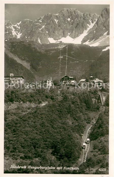 Eisenbahn Innsbruck Hungerburgbahn mit Nordkette