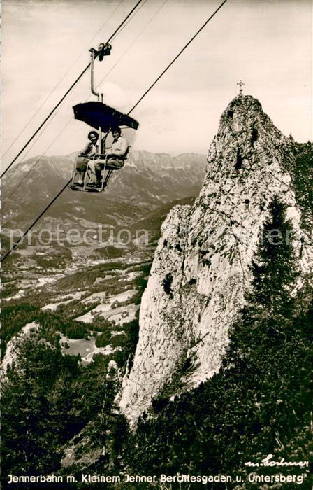 Sessellift Chairlift Telesiege Jennerbahn m. kleinem Jenner Berchtesgaden u. Unt