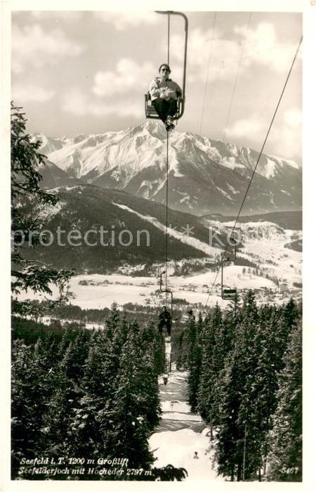Sessellift Chairlift Telesiege Seefeld Tirol Rosshuette