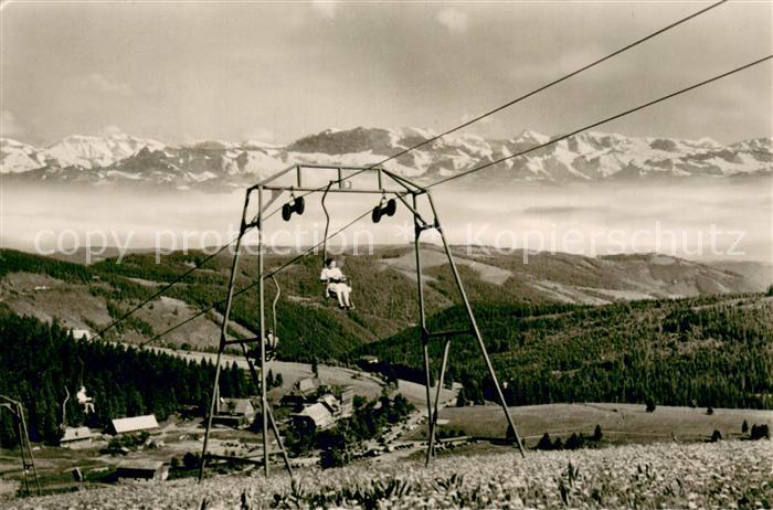 Sessellift Chairlift Telesiege Hotel Feldbergerhof Feldberg Schwarzwald