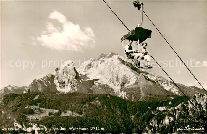 Sessellift Chairlift Telesiege Jennerbahn Watzmann