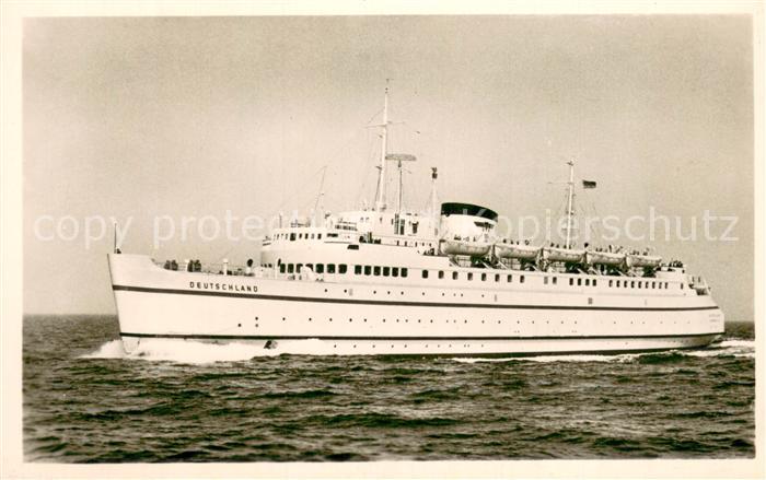 Dampfer Oceanliner Bundesbahn Hochsee Faehrschiff Deutschland