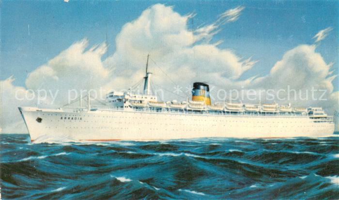 Dampfer Oceanliner Q.S.S.Arkadia