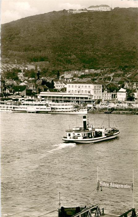 Dampfer Schaufelrad Koenigswinter a. Rhein