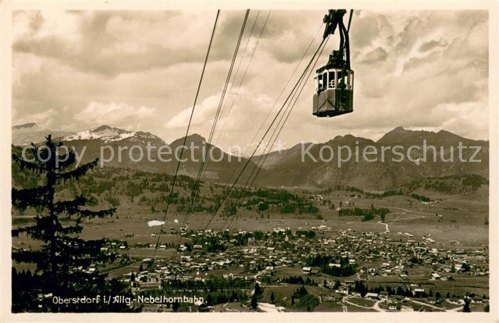 Seilbahn Cable-Car Telepherique Oberstdorf i.Allg Nebelhornbahn