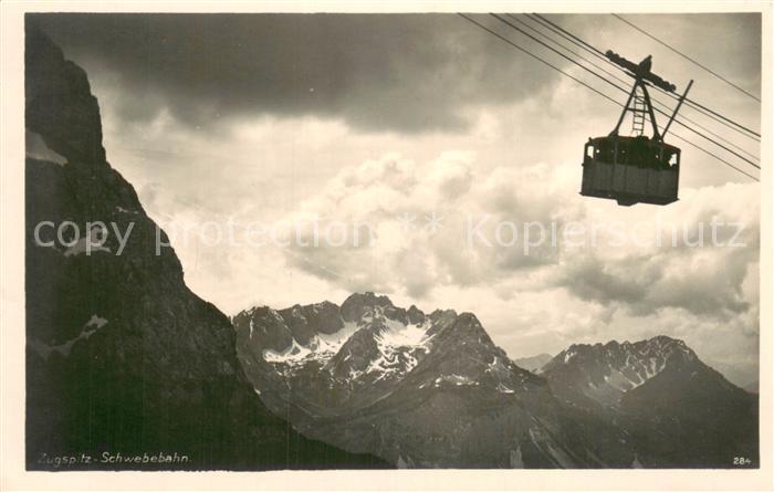 Seilbahn Cable-Car Telepherique Zugspitz Schwebebahn