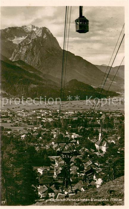 Seilbahn Cable-Car Telepherique Garmisch Partenkirchen Wankbahn