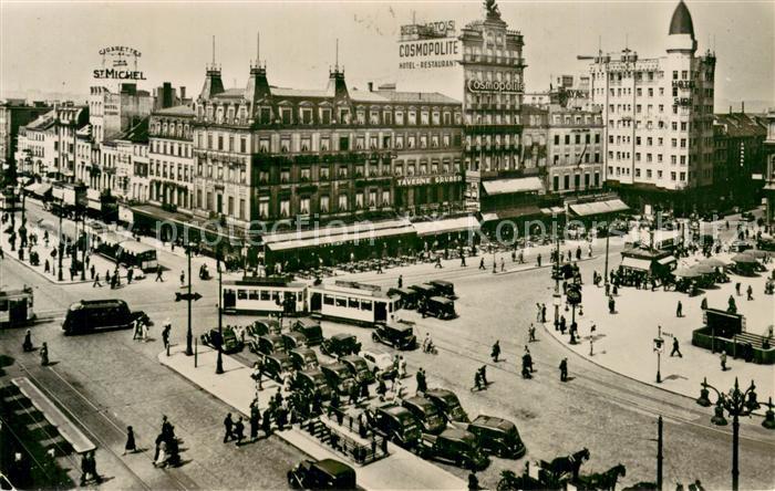 Strassenbahn Bruxelles Panorama view North Station