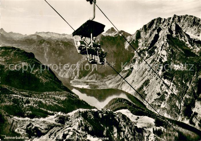 Sessellift Chairlift Telesiege Watzmann Stein MeerKoenigssee