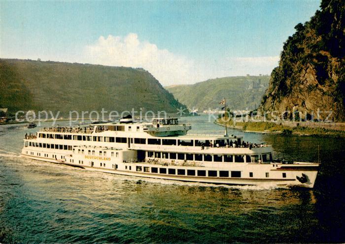 Dampfer Binnenschifffahrt M.S. DEUTSCHLAND Koeln Duesseldorf