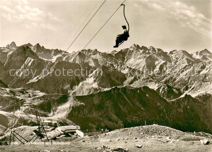 Sessellift Chairlift Telesiege Nebelhorn