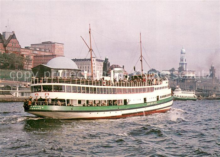 Dampfer Binnenschifffahrt Bunte Welt der Schiffahrt Hamburg MS Jan Molsen