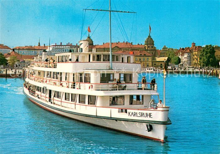 Dampfer Binnenschifffahrt MS KARLSRUHE in Konstanz Bodensee