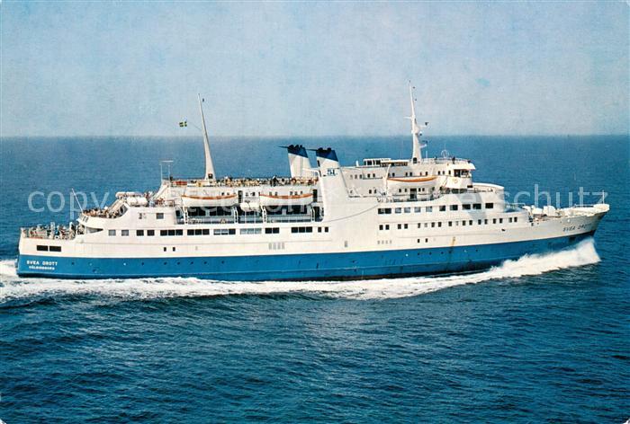 Dampfer Oceanliner MS Svea Drott Hälsingborg Kobenhavn Tra