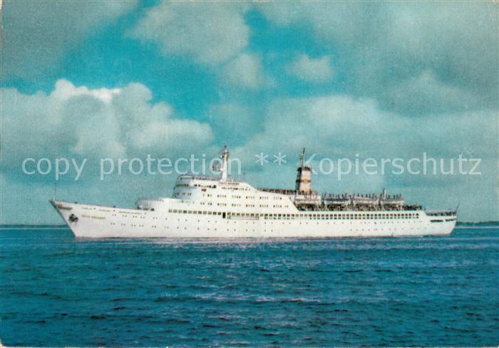 Dampfer Oceanliner MS Fritz Heckert