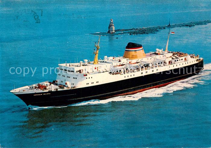 Dampfer Oceanliner MS Koningin Juliana