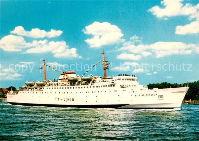 Dampfer Oceanliner MS Nils Holgersson TT Linie  Ostseeheilbad Travemuende