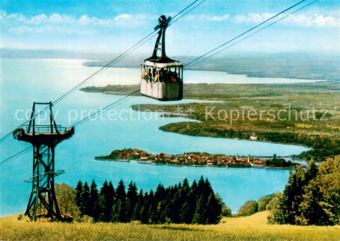Seilbahn Cable-Car Telepherique Pfaenderbahn mit Lindau im Bodensee