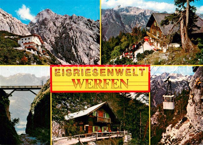 Seilbahn Cable-Car Telepherique Werfen Eisriesenwelt Tennengebirge