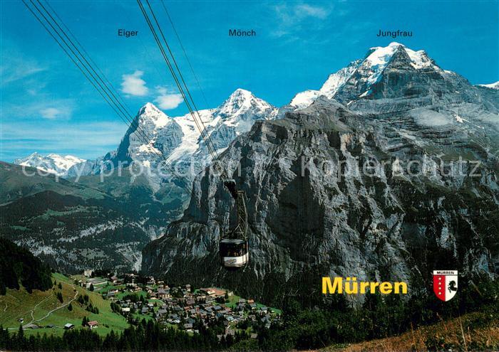 Seilbahn Cable-Car Telepherique Muerren