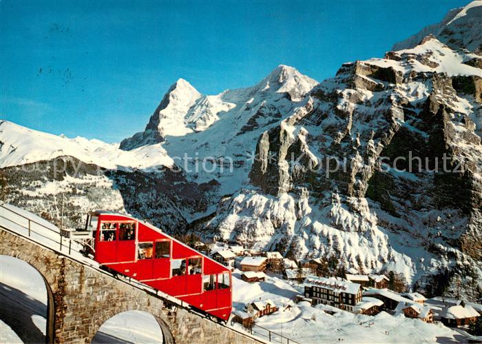 Bergbahn Muerren Berner Oberland Eiger