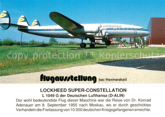 Flugzeuge Zivil Lufthansa L 1049 G D Alin