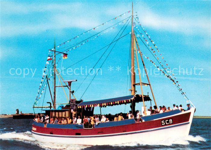 Dampfer Binnenschifffahrt MS HAUKE SC 8 Nordseeheilbad Buesum