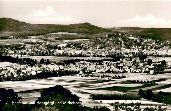 Hersbruck Bayern mit Hansgoergl und Michelsberg