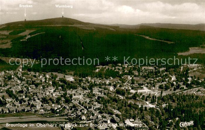 Braunlage Harz mit Blick zum Brocken und Wurmberg